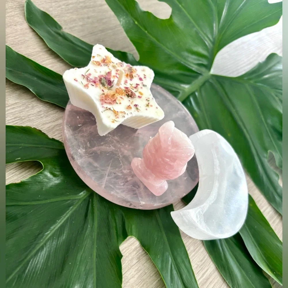 Crystal & candle gift set